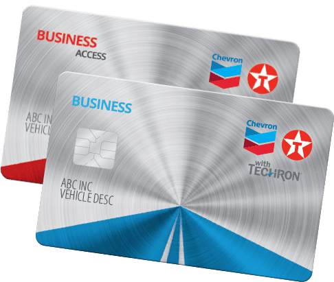 Chevron and Texaco Business Cards
